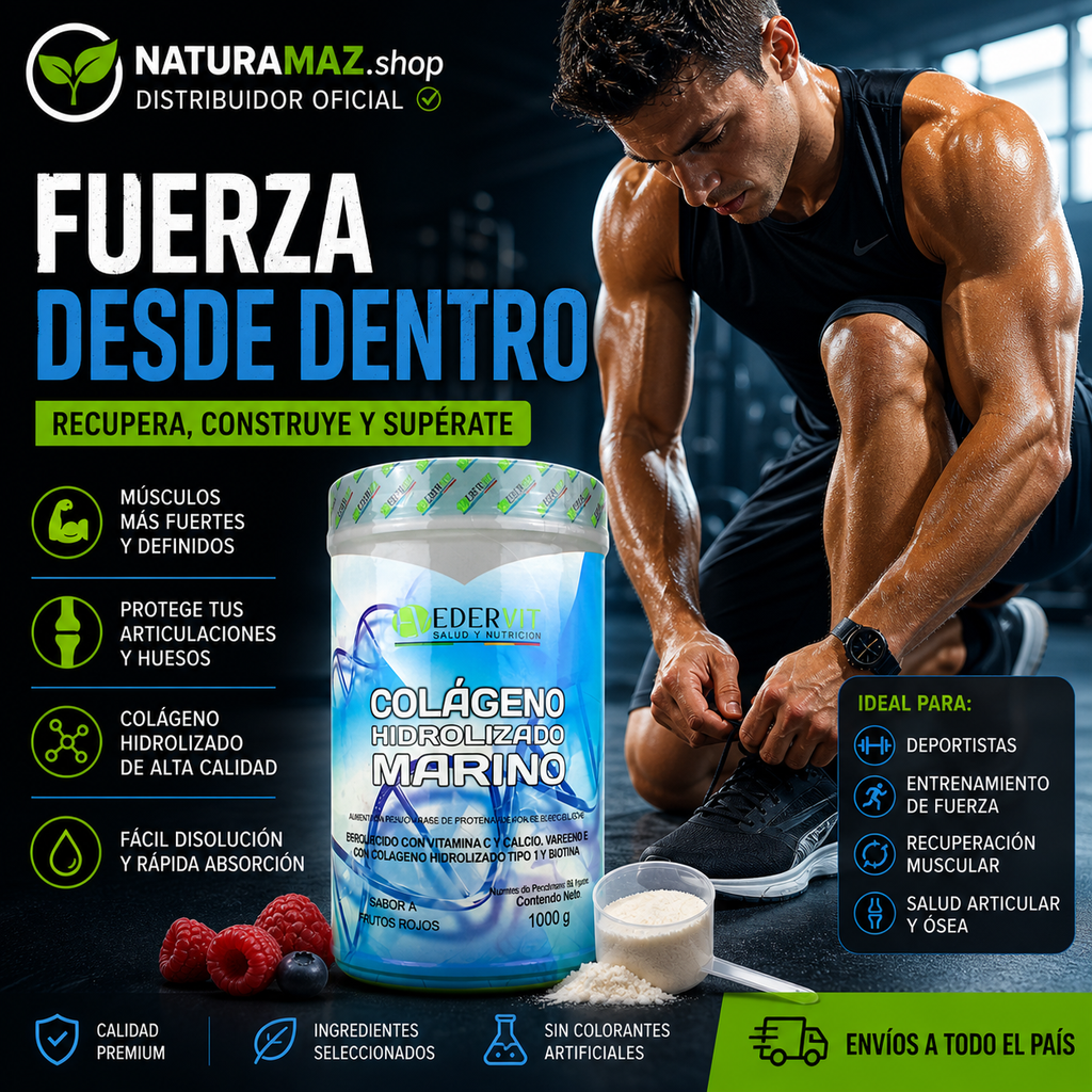 Colágeno Hidrolizado Marino 1000g para piel y articulaciones