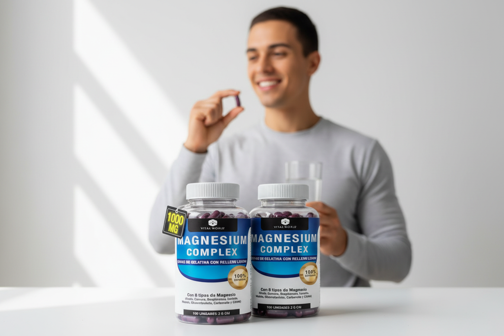 Magnesio Complex x3 con 8 tipos de magnesio softgel