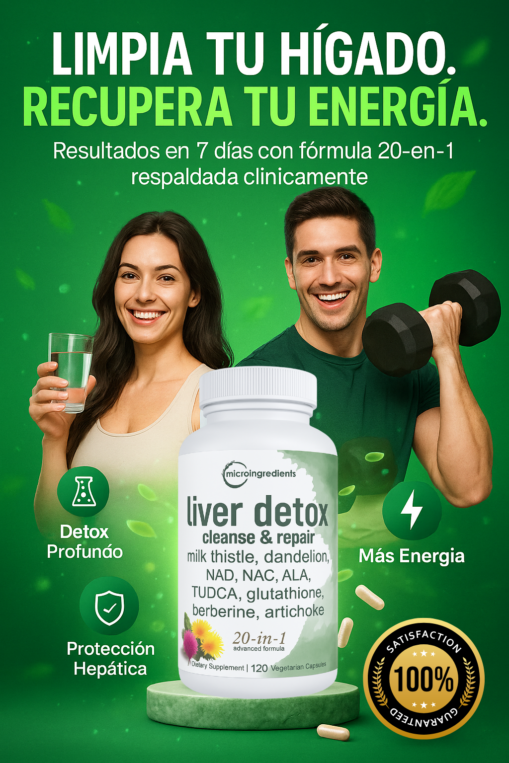 Suplemento Liver Detox para depuración del hígado